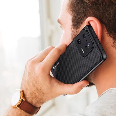 11. Dux Ducis Fino Hülle für Xiaomi 13 Pro Hülle mit Silikonrahmen grau