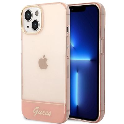 Guess GUHCP14MHGCOP iPhone 14 Plus 6,7 "rosa / rosa Hardcase Durchscheinend