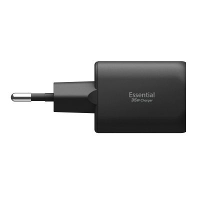 3. Spigen Essential EE352EU USB-C / USB-A 35W Wandladegerät – Schwarz