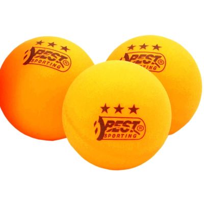 6. BEST SPORTING TISCHTENNISBÄLLE FÜR TURNIERE, 3 STERNE, 6 STÜCK, ORANGE