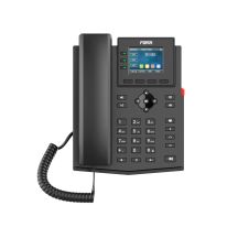 Fanvil X303-2 VoIP-Telefon, schwarz, 4-zeiliges LCD-Display