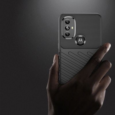3. Thunder Case flexible gepanzerte Hülle für Motorola Moto G Power 2022 schwarz