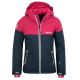 Trollkids Mädchen Hallingdal Jacke mit Kapuze, Marineblau/Pink (223-114)