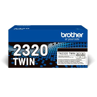 7. Brother TN-2320TWIN Tonerkartusche, 1 Stück, Original Schwarz