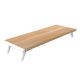 3. Techly ICA-MS 389 Monitorhalterung/Ständer für Schreibtisch, Weiß, Holz