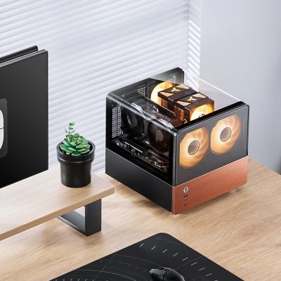 2. Jonsbo V12 PC-Gehäuse, Mini-Tower, Micro-ATX – schwarz