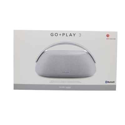 10. Harman/Kardon Go + Play 3 Tragbarer Stereo-Lautsprecher, Grau/Silber, 160 W