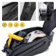 6. Wozinsky Fahrradgepäckträgertasche mit langem Gurt und erweiterbaren Seitentaschen – Schwarz