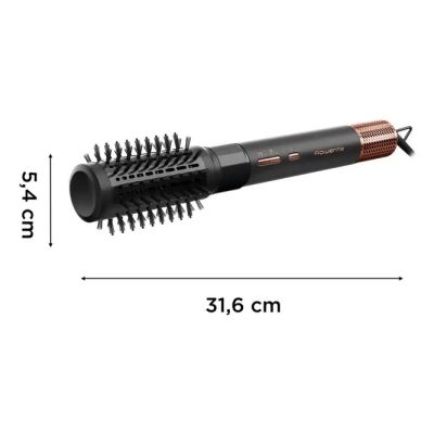 3. Rowenta Air Shape UB9820E0 Heißluftbürste mit Luftstromfunktion, Schwarz/Kupfer