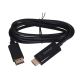 SAVIO CL-56 Kabel (DisplayPort M - HDMI Typ A; 1,5 m; schwarz)