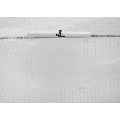 36. Gewächshaus-Gartentunnel 200x200x200CM PE-Konstruktion Weißer Stahl