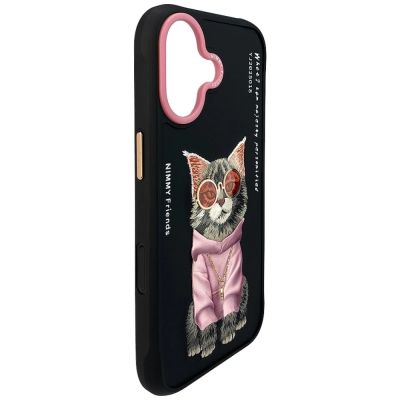 4. Nimmy Glasses Cool Cat Hülle für iPhone 17 - Schwarz
