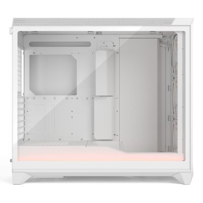 12. Fractal Design Meshify 3 XL Ambience Pro RGB Clear Tint White ATX-Gehäuse