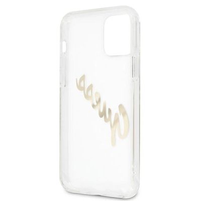 7. Guess GUHCP12LKTRSVGO iPhone 12 Pro Max 6.7" Transparente Hardcase Vintage Script Gold