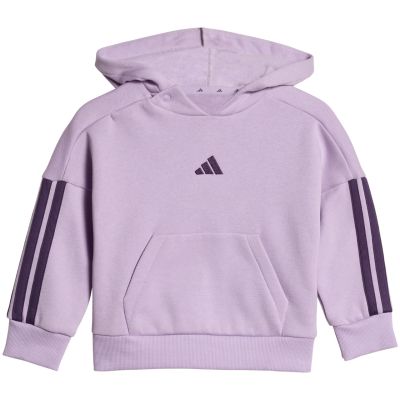 2. adidas Essentials Joggers 3-Streifen Hoodie Trainingsanzug Lila JV9856