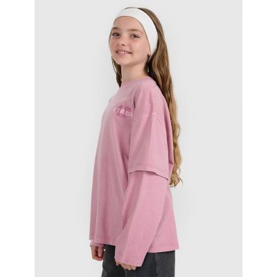 6. Oversized Langarmshirt mit Print für Mädchen 4F 4FJRAW25TLONF543-54S