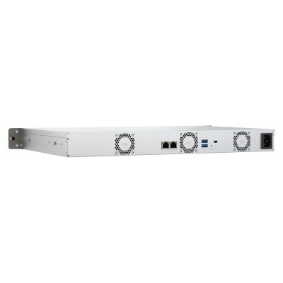 2. Qnap TS-433eU, 1U-Rack, 4x 2,5"/3,5" SATA, ARM Cortex-A55 2,0 GHz 4C, 4 GB RAM, 2x 2,5-GbE-Anschlüsse, 2x USB 3.2, 60-W-Netzteil