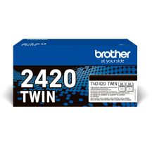 Brother TN-2420TWIN Tonerkartusche, 2 Stück, Original