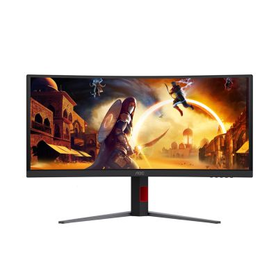 6. AOC G4 CU34G4ZCA Computermonitor 86,4 cm (34") 3440 x 1440 px Wide Quad HD Schwarz, Rot