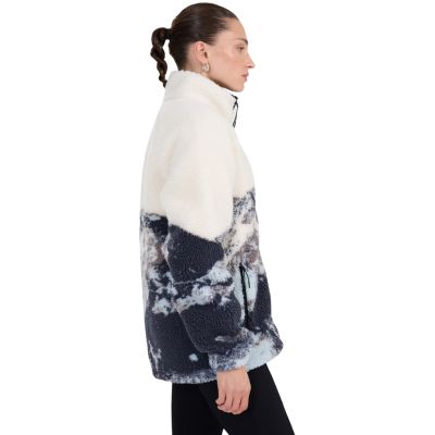 6. Fleece-Sweatshirt 4F U351 mehrfarbig allover 4FWAW25TFLEU351 90A