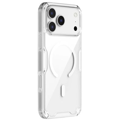 3. Nillkin Nature TPU Pro Magnetische Hülle Kompatibel mit MagSafe für iPhone 17 Pro Max - Transparent