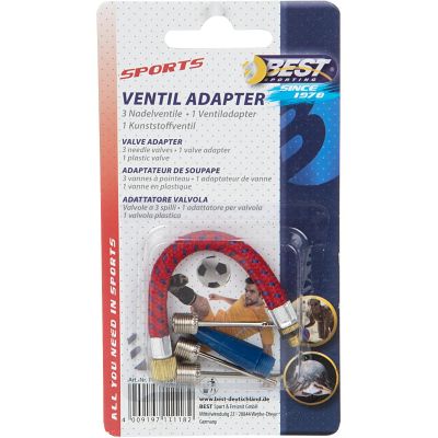 17. SET MIT 5 ADAPTERN FÜR BEST SPORTPUMPE