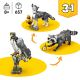 4. LEGO Creator 3-in-1 31393 – Waldtiere: Grauer Wolf