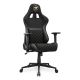 7. COUGAR CGR-A2F-GLB Universal-Gamingstuhl mit gepolsterter, bezogener Sitzfläche, Schwarz, Gold