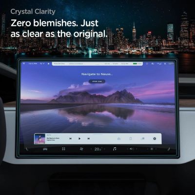 14. Spigen Glas.tR EZ Fit gehärtetes Glas für Tesla Model X 2022 / Model S 2021 – Schwarz