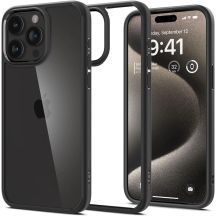 Spigen Ultra Hybrid-Hülle für iPhone 15 Pro – Mattschwarz