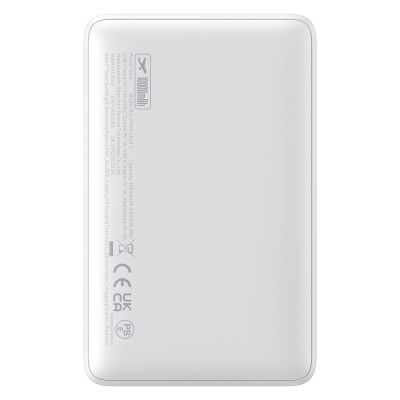 6. Baseus EnerFill FP11 10000mAh 15W Powerbank mit weißem USB-C-Kabel 20V/3A 30cm - Weiß