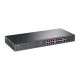 2. TP-LINK TL-SL1218MP PoE-Switch (16x 10/100Mbps, 2x 10/100/1000Mbps), Unmanaged PoE-Switch, 16 10/100 Mbps-Ports, 2 Gigabit-Ports, Hohe Gesamt-PoE-Stromversorgung - bis zu 30 W an jedem PoE-Port und 250 W für alle PoE-Ports*.