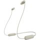 Sony WI-C100 Kabelloses In-Ear-Bluetooth-Headset für Anrufe und Musik, Beige