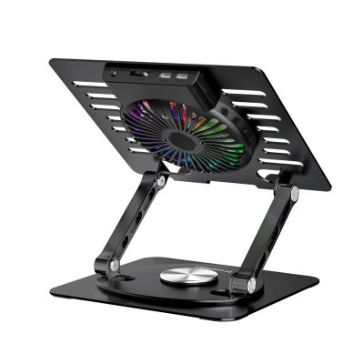 5. Wozinsky WDCX-X16-AS CoolBase RGB 360°-Kühlständer für Laptop und Tablet – Schwarz