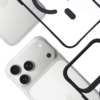 6. 3mk Satin Armor MagCase für iPhone 17 Pro – Transparent Schwarz