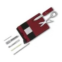 Victorinox SwissCard Classic Smart Multitool – rot-schwarz