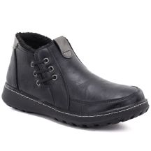 Bequeme schwarze Damen-Ankle-Boots Potocki 25-90349