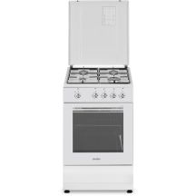 Simfer | Herd | 4401SGRBB.1 | Kochfeld: Gas | Backofen: Gas | Weiß | Breite: 50 cm | Tiefe: 55 cm | 49 l