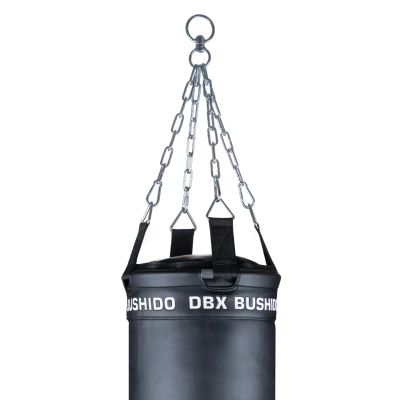 21. PREMIUM Boxsack + Ring SBRX Schwarz Leer - 150 cm | DBX Bushido