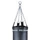 21. PREMIUM Boxsack + Ring SBRX Schwarz Leer - 150 cm | DBX Bushido