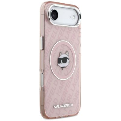 4. Karl Lagerfeld IML Choupette Head Logo MagSafe Hülle für iPhone 17 Air - Pink