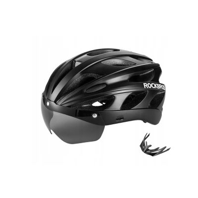 Rockbros TT-16-BK Fahrradhelm schwarz (58-61 cm)