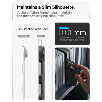 12. Spigen Ultra Hybrid Pro MagSafe Hülle für iPhone Duo – Schwarz