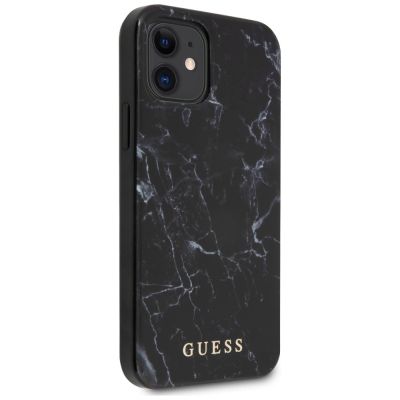 4. Guess Marble Case für iPhone 12 mini - Schwarz