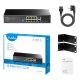 7. CUDY GS1010PS2 8-Port-GbE-PoE-Switch mit 2 Ports