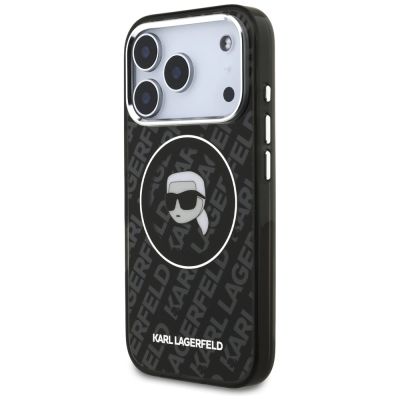 2. Karl Lagerfeld IML Karl Head Logo MagSafe Case für iPhone 17 Pro Max – Schwarz
