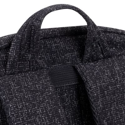 9. RIVACASE Anvik 15,6"-Laptop-Rucksack, 15 l, schwarz, aus wasserdichtem Material, Fächer für ein 10,5"-Tablet, Smartphone, Dokumente, Zubehör, Trinkflasche