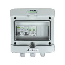 Hermetische IP65 EMITER-Wechselstromanschlussverteileranlage mit Überspannungsableiter Noark Typ 2, 16 A 1-F, FI-Schutzschalter Typ A 40 A/300 mA