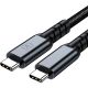 7. 3mk Hyper Cable N-SERIES USB-C / USB-C Thunderbolt 4 2m 48V / 5A 40Gb/s 240W 8K60Hz - schwarz