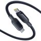 Baseus PicoGo Schnellladekabel 240W USB-C auf USB-C, 1 m – Schwarz
